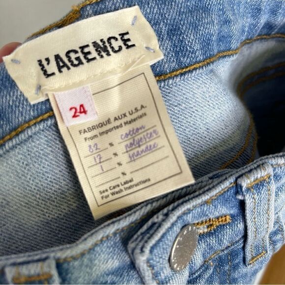 𝅺l’agence High Line Skinny Jean In Classic Brasie Chewed Hem 24 - Picture 4 of 7